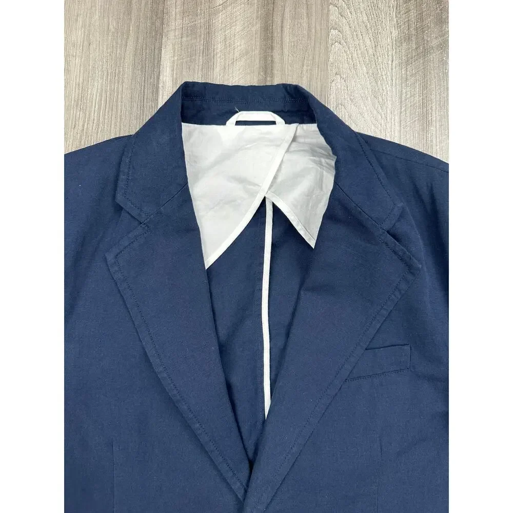 Alex Mill Cotton Linen Cooper Blazer Navy NWT — Size Medium